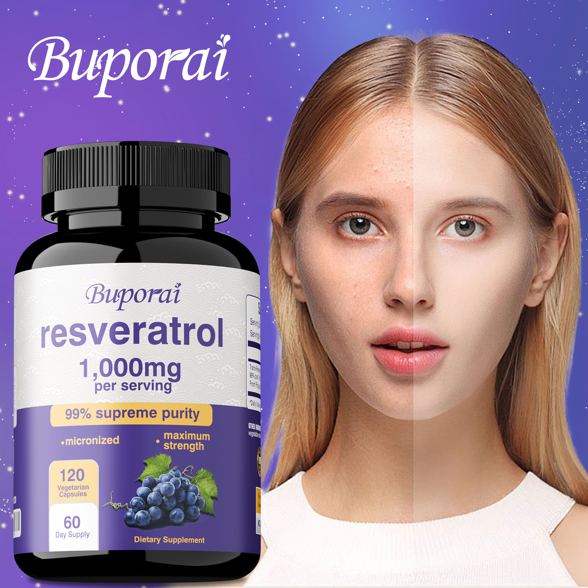 Health And Wellness Promotion - Kapsul Resveratrol - Anti-penuaan, Meningkatkan Kesehatan
