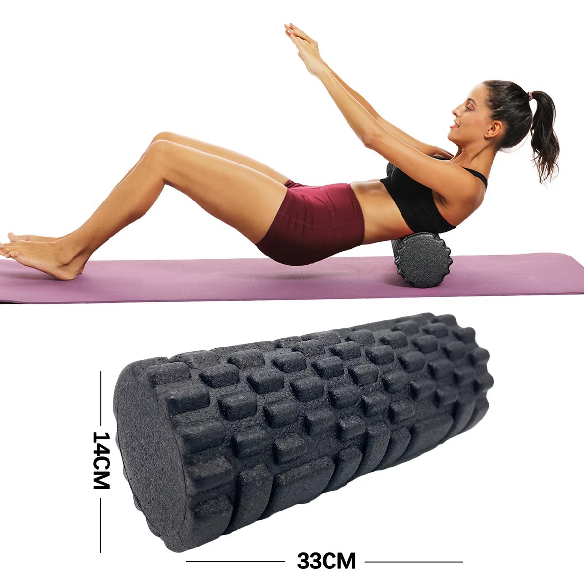 Health Wellness Fitness - 30/33Cm Rol Busa Kebugaran Rol Pijat