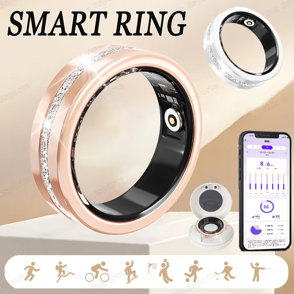 Blood Oxygen Monitor - Cincin Pintar Baru 2026 untuk Wanita,