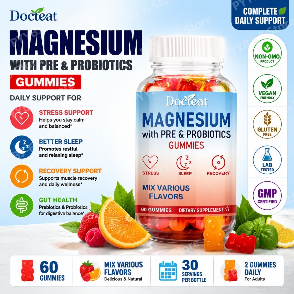 Health Wellness Gummies - Permen Kunyah Magnesium dengan Pre &