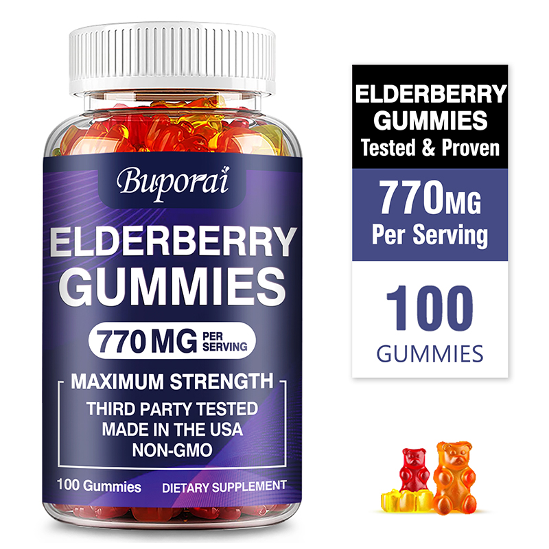 Health And Wellness Promotion - Permen Jeli Elderberry - Menghaluskan Kulit,