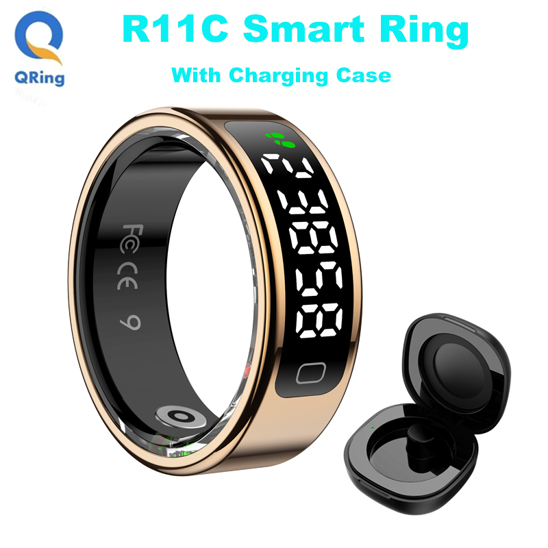 Blood Oxygen Monitor - AMZMAX R11C Tampilan Layar Cincin Pintar