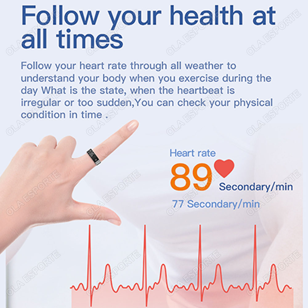 Cincin Pintar SR08 dengan Kota - Blood Oxygen Monitor ulasan dan harga