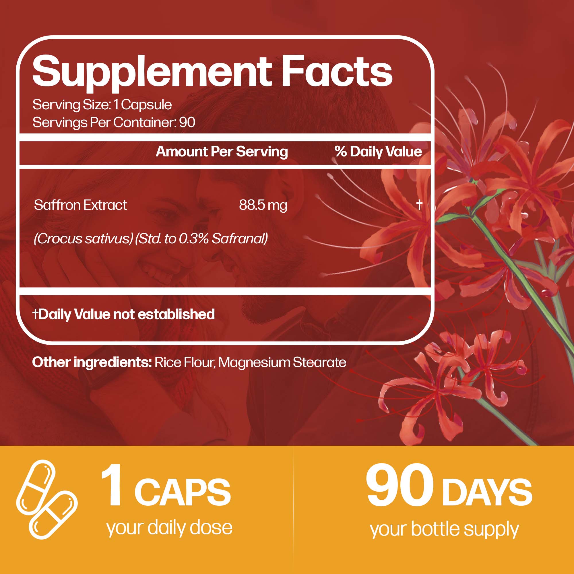 Kapsul Ekstrak Saffron, Suplem - Health And Wellness Promotion ulasan dan harga