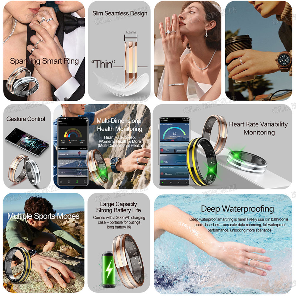 Cincin Pintar Sensor Gerak Tah - Blood Oxygen Monitor ulasan dan harga