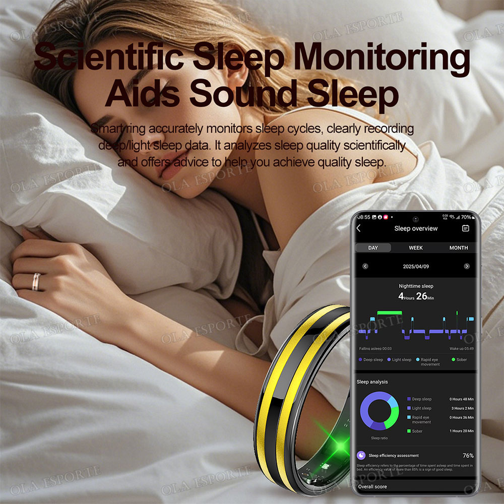 Cincin Pintar Tipis 6.3mm Baru - Blood Oxygen Monitor ulasan dan harga