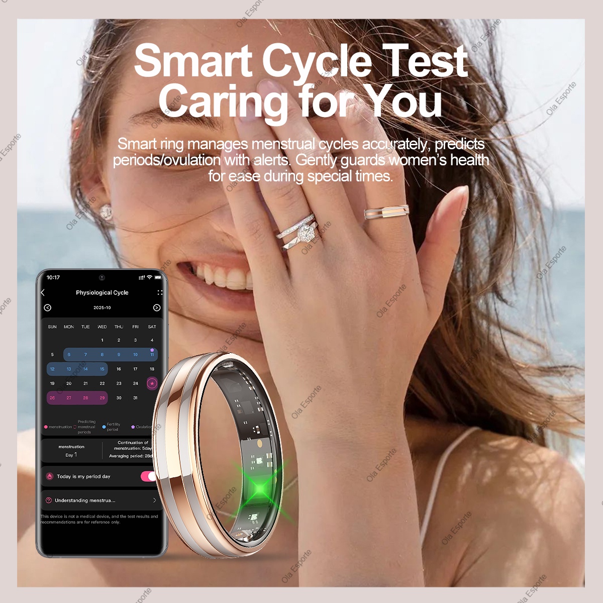 Cincin Pintar Baru Pelacak Kes - Blood Oxygen Monitor ulasan dan harga