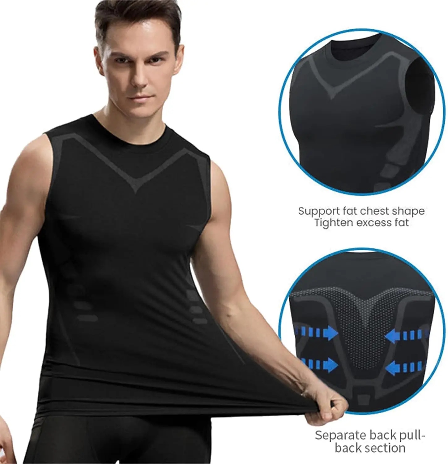 Tank Top Kompresi Pria, Kaos G - Health Wellness Fitness ulasan dan harga