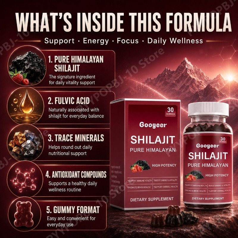 Permen Jeli Shilajit Googeer M - Health Wellness Gummies ulasan dan harga