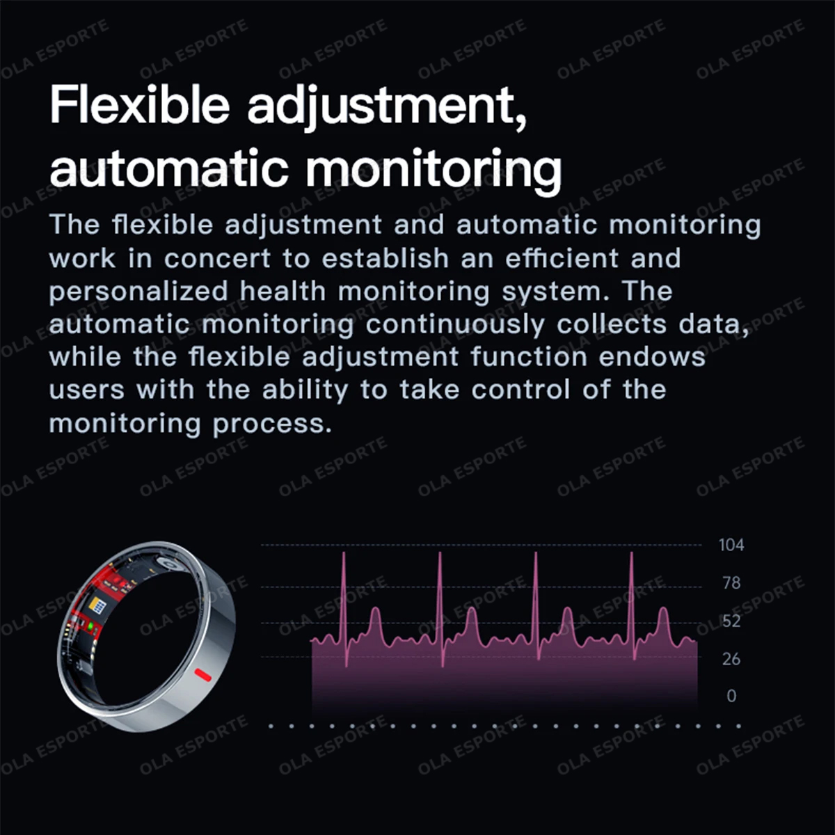 Cincin Pintar Olahraga Luar Ru - Blood Oxygen Monitor ulasan dan harga