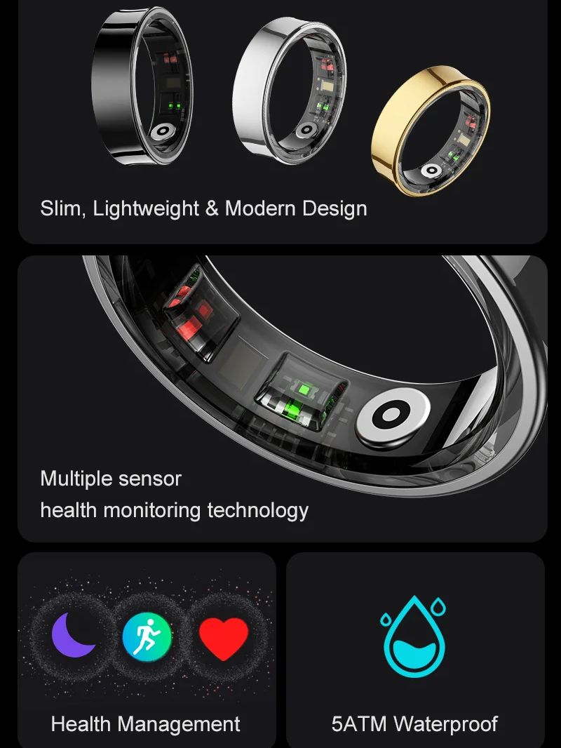 Cincin Pintar Baru R09 Monitor - Blood Oxygen Monitor ulasan dan harga
