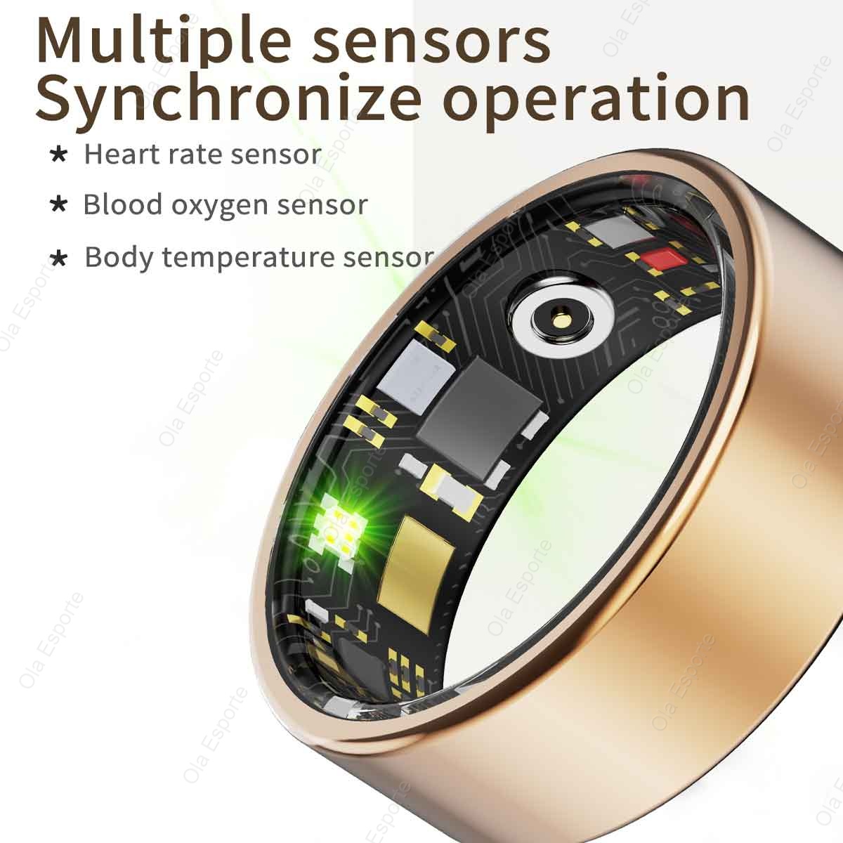 Cincin Pintar Paduan Titanium, - Blood Oxygen Monitor ulasan dan harga